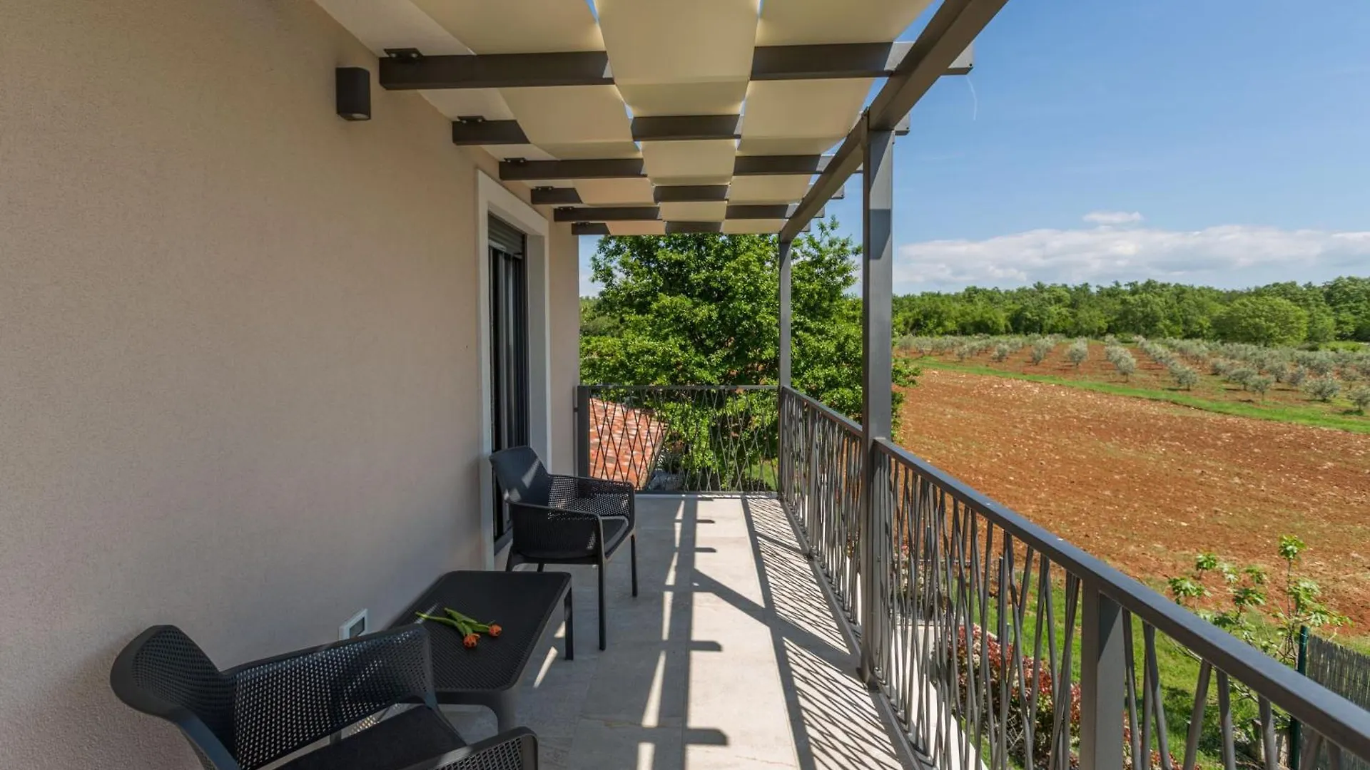 בית נופש פורץ Moderne Villa Stefany Mit Pool Und Panoramablick