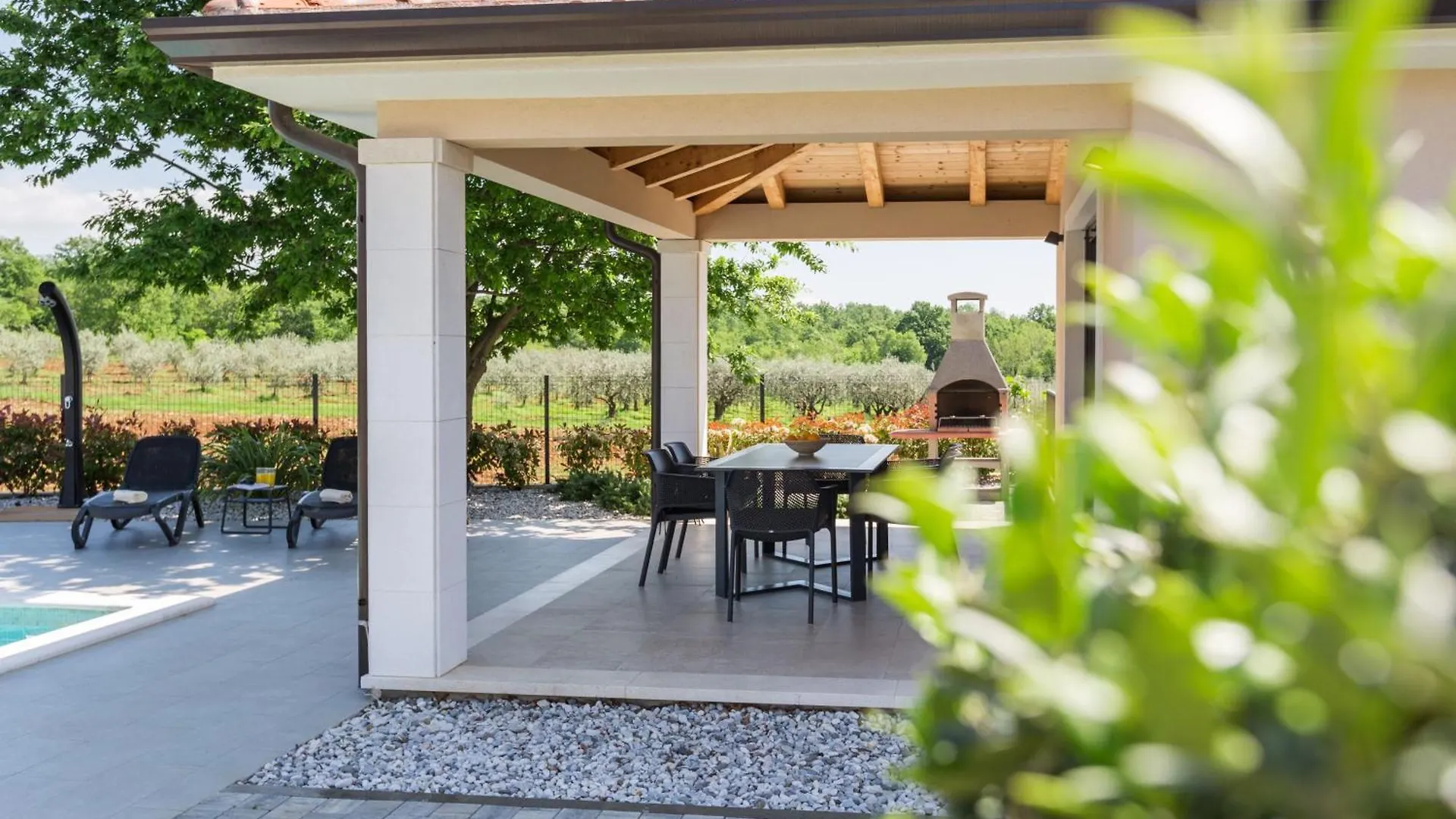 בית נופש פורץ Moderne Villa Stefany Mit Pool Und Panoramablick קרואטיה